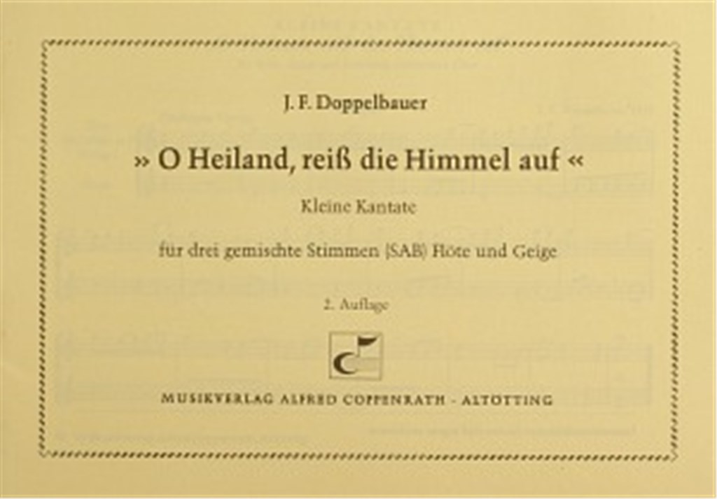 O Heiland, reiß die Himmel auf